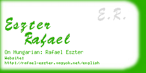 eszter rafael business card